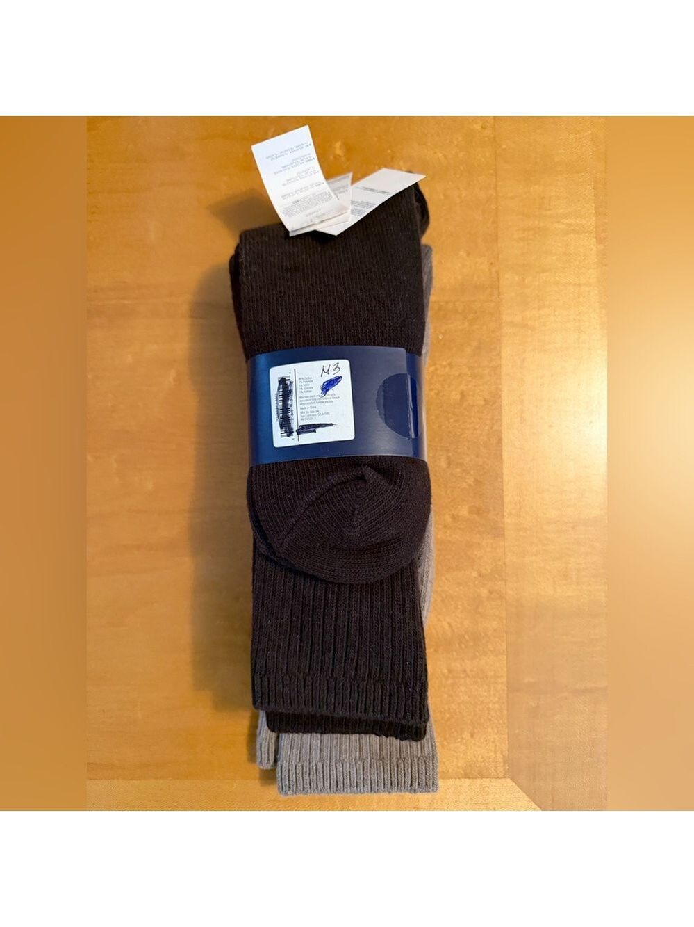 BULK 12 Pairs NWT Gap Men’s Crew Socks - 90% Cotton Earth Tones - Picture 3 of 4